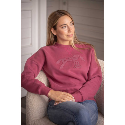 Warm equestrian sweatshirt for women made from soft slightly heavier fabric.