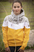 Warm riding hoodie for women with a soft fleece-lined interior.