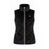 Water-repellent sleeveless riding vest with adjustable drawstring hem