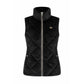 Water-repellent sleeveless riding vest with adjustable drawstring hem