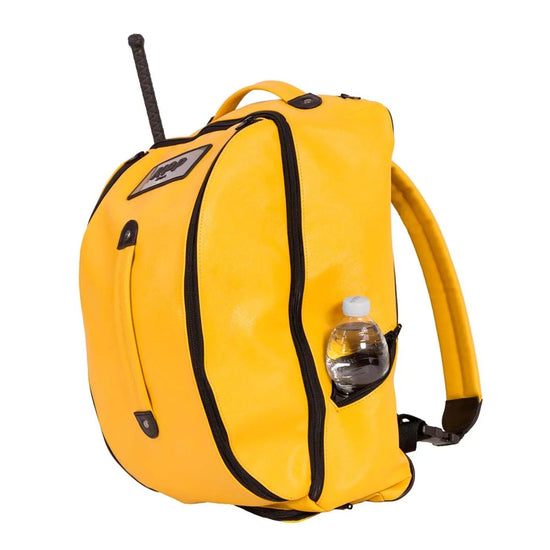 Equestrian backpack with helmet storage