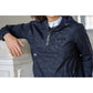 Waterproof riding jacket for horse riders in wet weather.