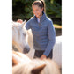 Women’s equestrian jacket with rhinestone logo for a feminine look.