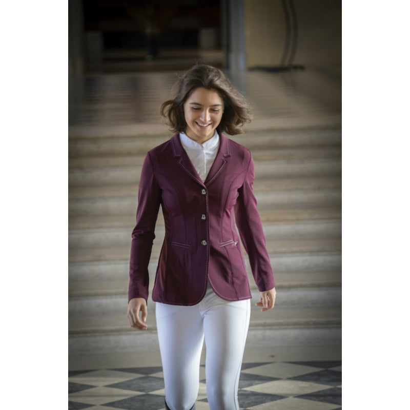 Penelope Soft Air horse show jacket with ultra-stretch fabric.