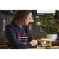 Women’s lightweight knit sweater with comfortable honeycomb construction.