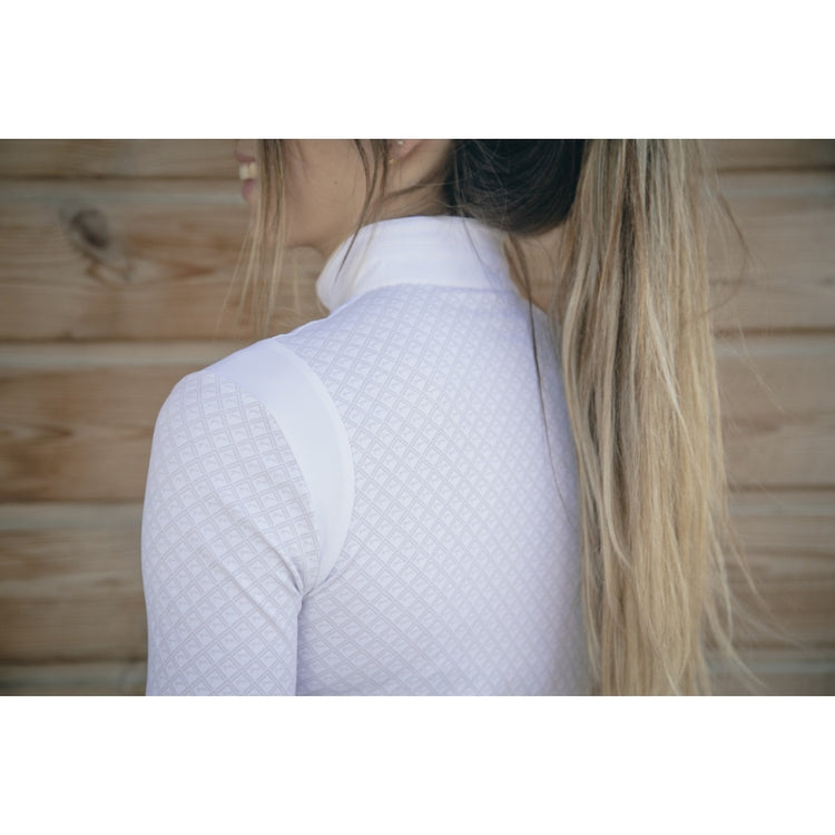 Women’s long sleeve show shirt with a classic competition-ready design.
