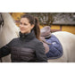 Women’s padded horse riding jacket with comfortable flexible sleeves.
