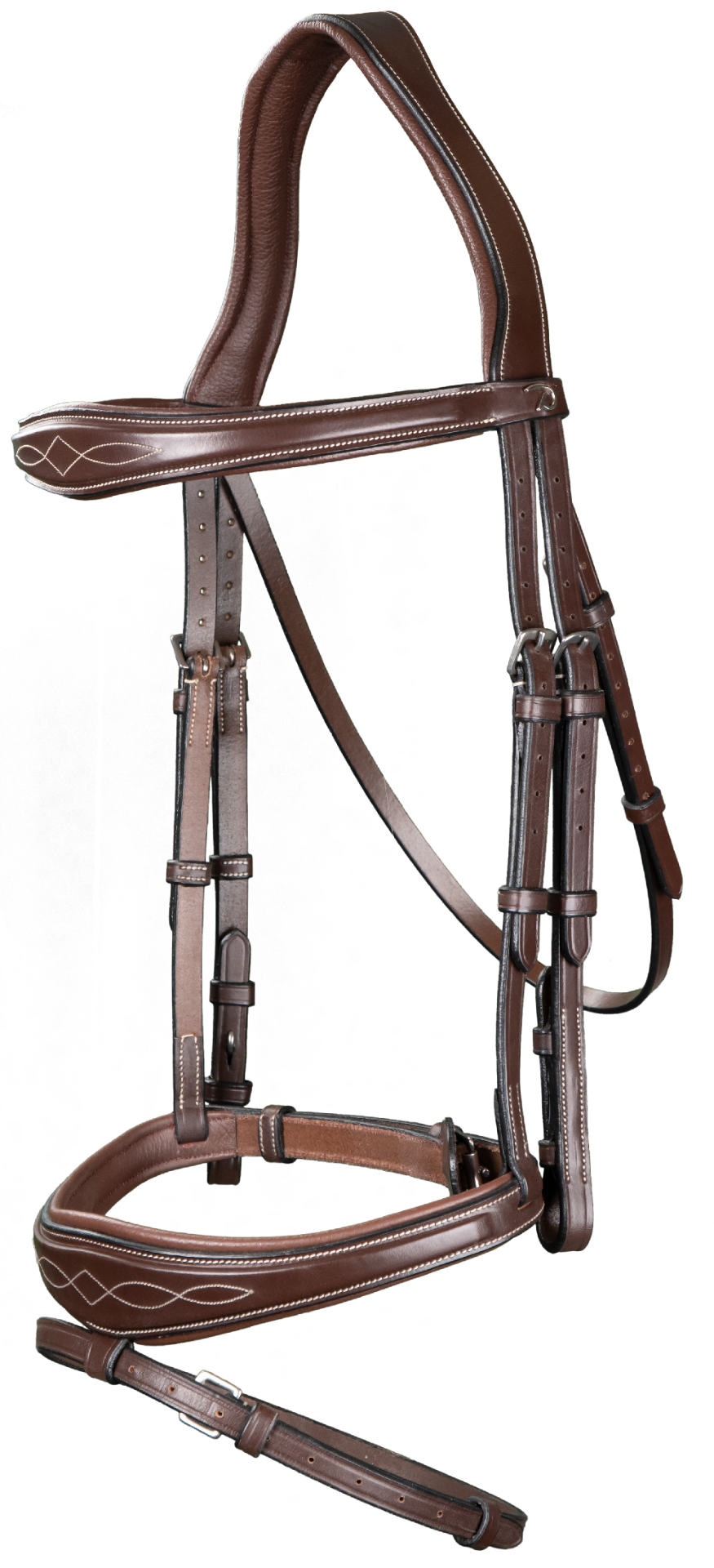 anatomic flash noseband bridle with fancy stitch