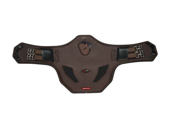 Zandona vegan leather girth completing a competition-ready eventing setup.