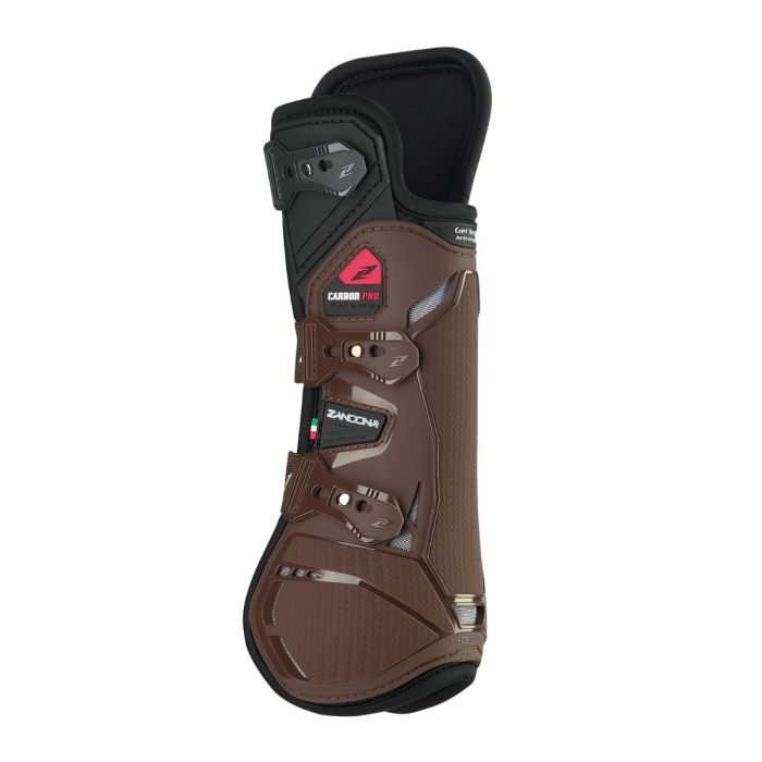 Zandona Carbon Pro Ex front leg protection with a bold technical profile.