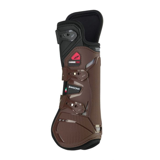 Zandona Carbon Pro Ex front leg protection with a bold technical profile.