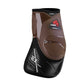 Zandona Carbon Pro Ex fetlock guards fitted to a sport horse.
