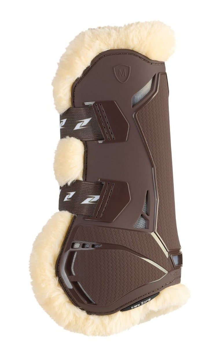Zandona fur-lined tendon protection with a sporty carbon-inspired appearance.