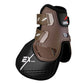 Bold silhouette of the Zandona H-Performance Ex carbon fetlock guards.