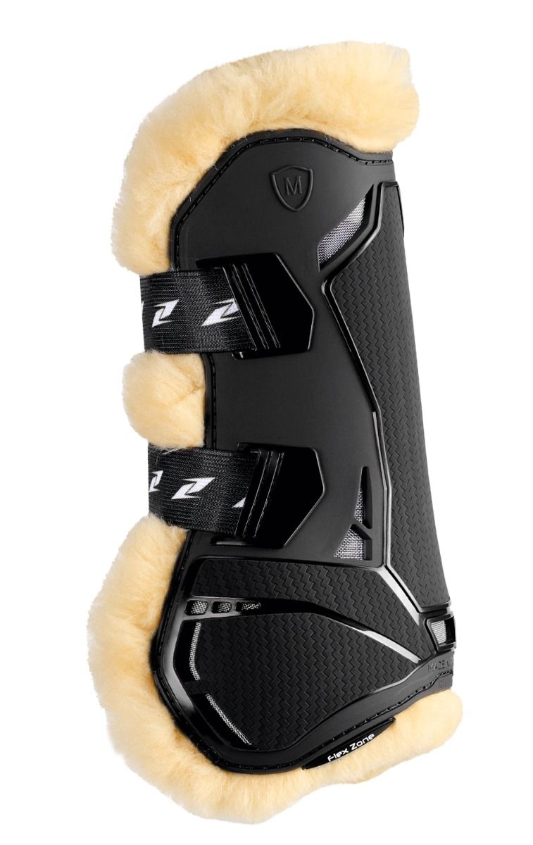 Zandona Sensitive+ tendon guards with carbon protection.
