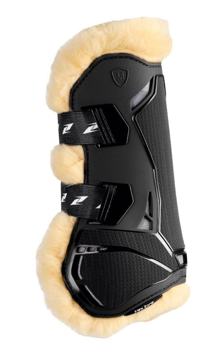 Zandona Sensitive+ tendon guards with carbon protection.