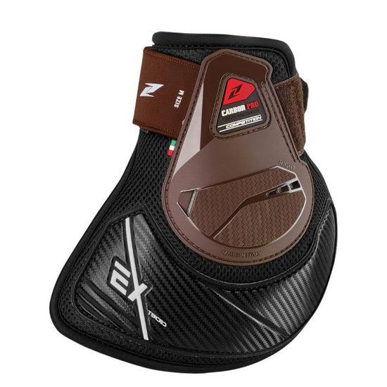 Competition profile of the Zandona Carbon Pro Young Ex fetlock guards.