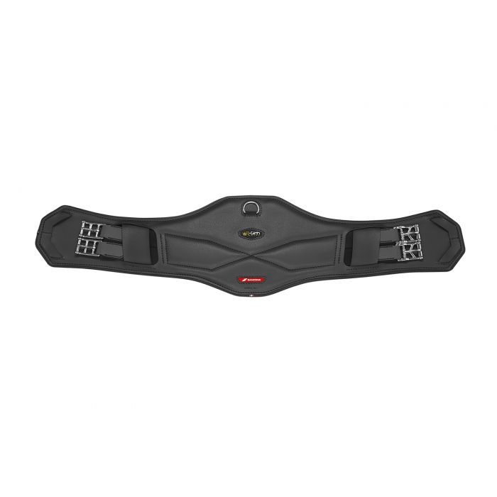 Zandona Royal Girth fitted to a horse for a refined equestrian look.