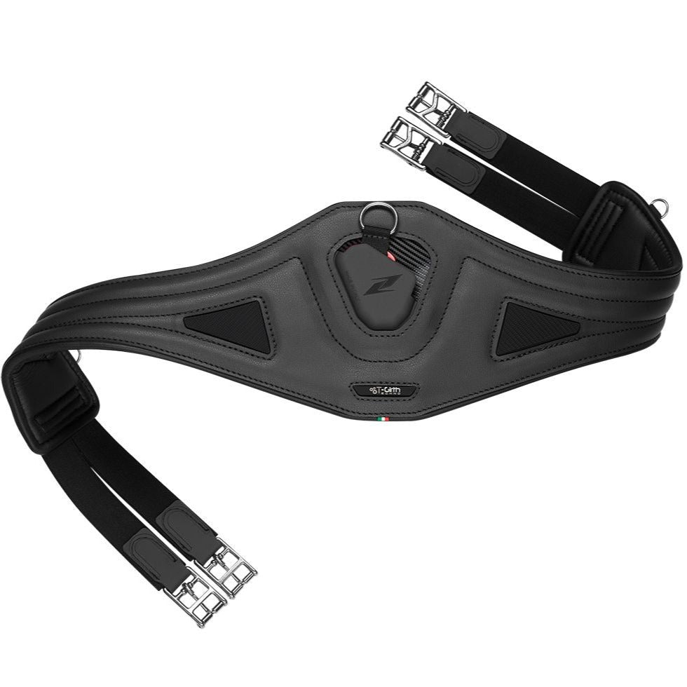 Italian-made Zandona Techno Candy Girth in durable vegan leather.