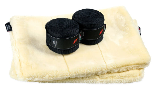Complete Zandona Techno-Fur bandaging setup for stable use.