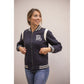 Zip-up equestrian sweatshirt for women with comfortable elasticated trims.