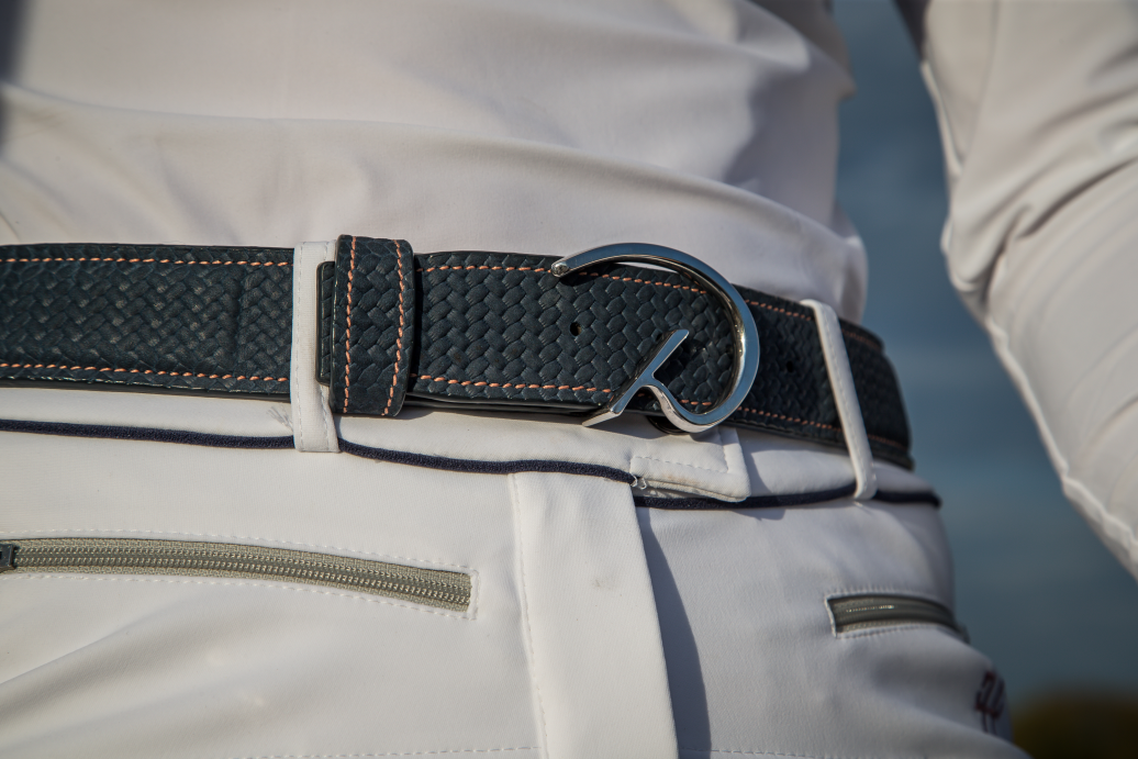 equestrian leather belt