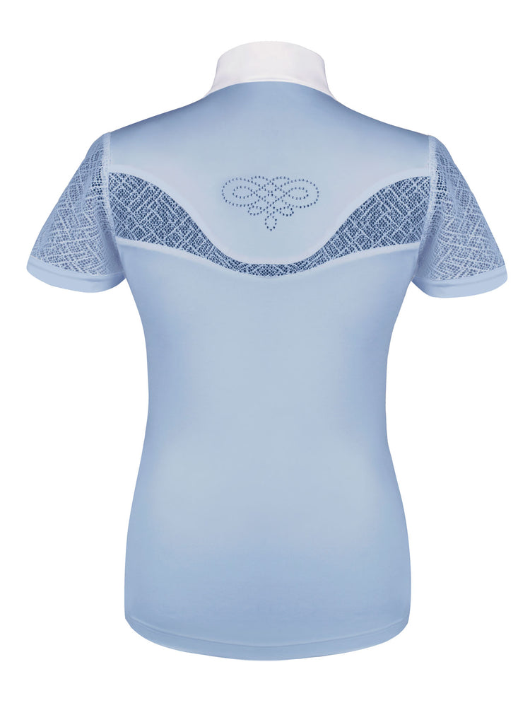 Competition Show Shirt for lady riders by Fair Play in light blue