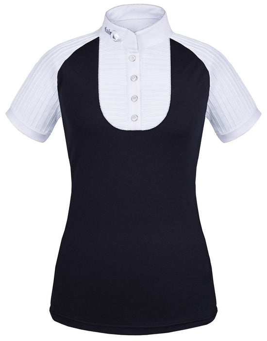 Black and white short sleeve show shirt by Fair Play