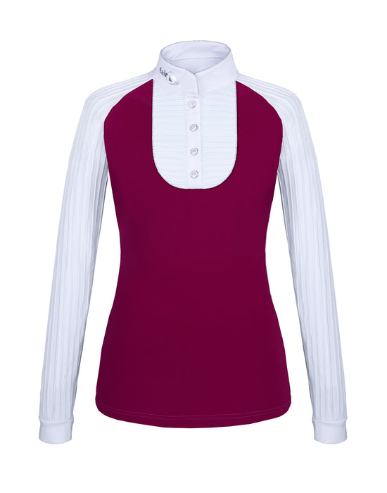 Burgundy and white beautiful women&