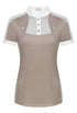 Beige show shirt with mesh