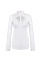 White competition shirt for equestrian women