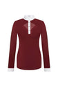 breathable competition shirt in wine colour