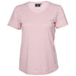 Soft pink riding shirt with lazercut details