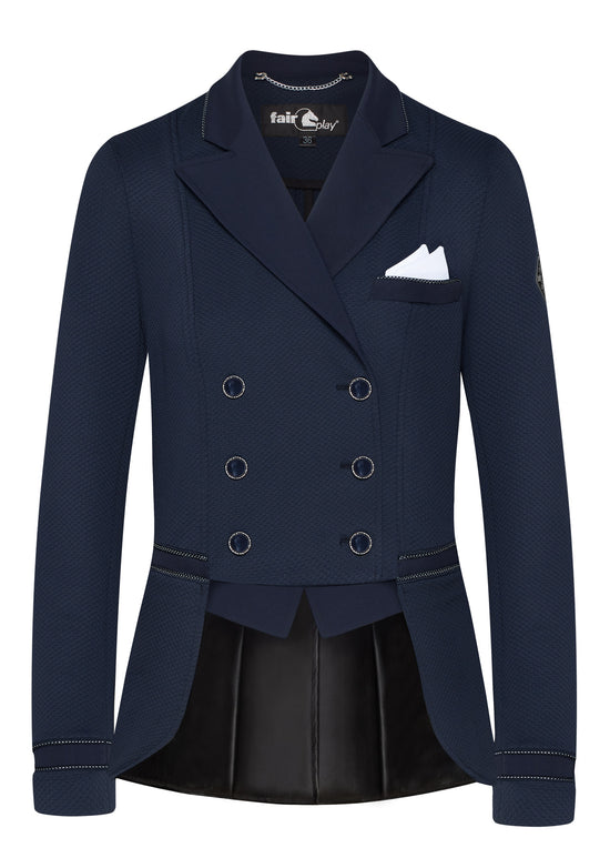 Ladies show jacket with a pocket square