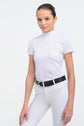Girls White Dressage Competition Shirt