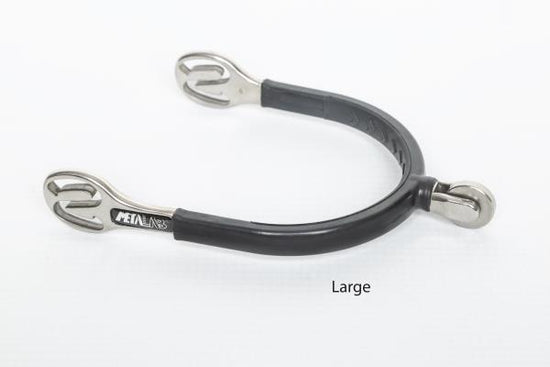 Rubber covered Spurs with 4mm vertical wheel