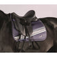 purple striped saddle pad 