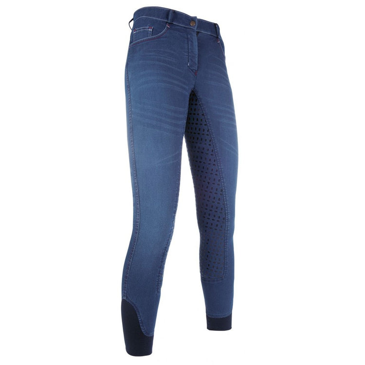 Denim Breeches with Silicone Full Seat