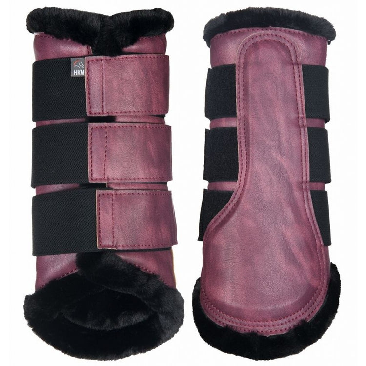 wine red leg protection for horses