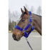 faux fur halter for horses royal blue