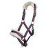 Nylon halter with faux sheepskin