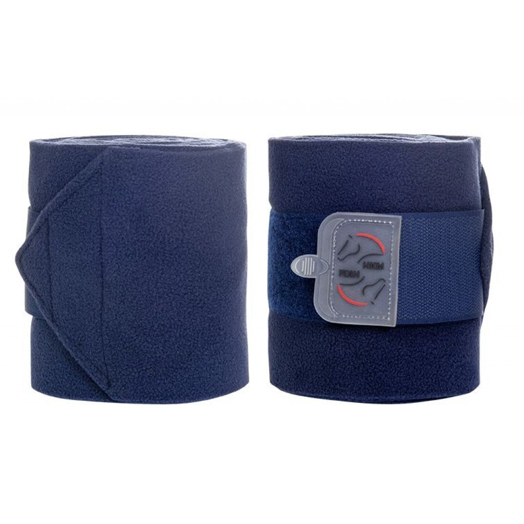 Navy Polar Fleece Bandages set of 4