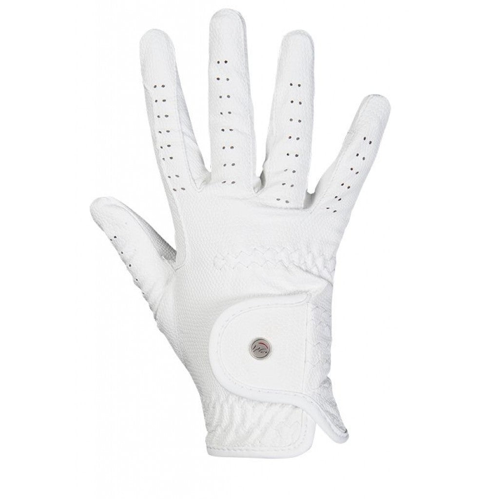 imitation leather white gloves for riding