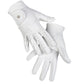 Artificial leather white riding gloves