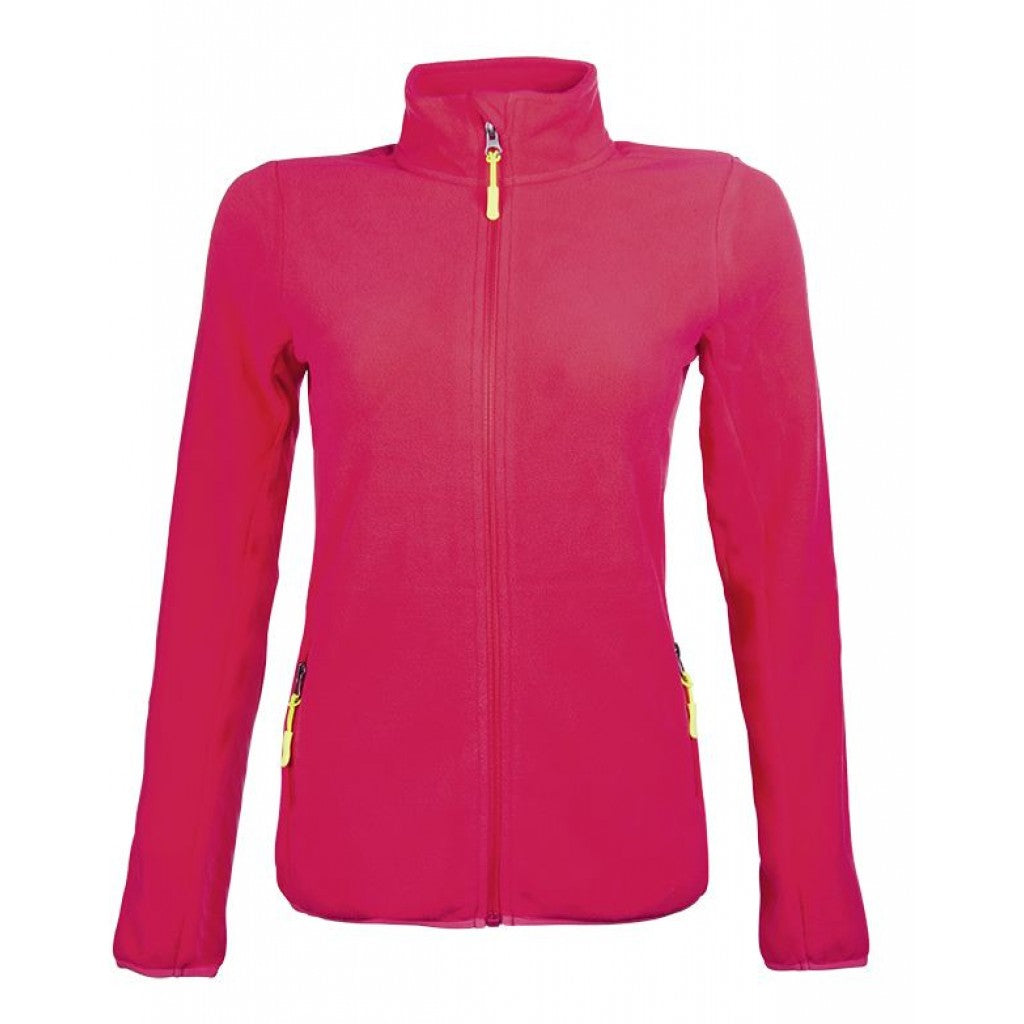 Zip jacket in bright pink