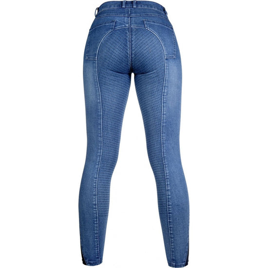 Jeans Reithose Silikon Vollbesatz