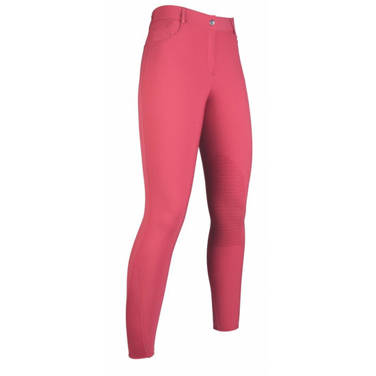 scarlet colour riding breeches with silicone knee patch