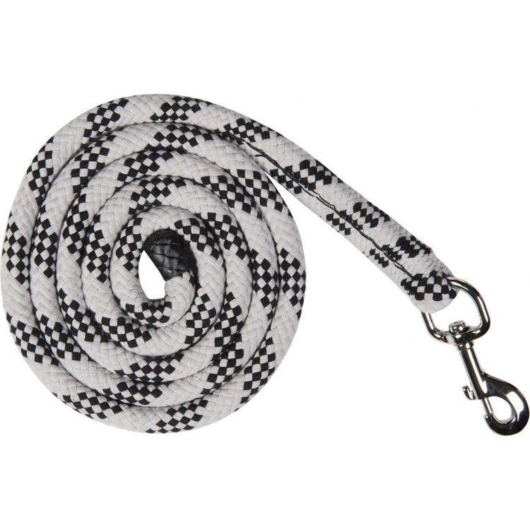 black and white lead rope