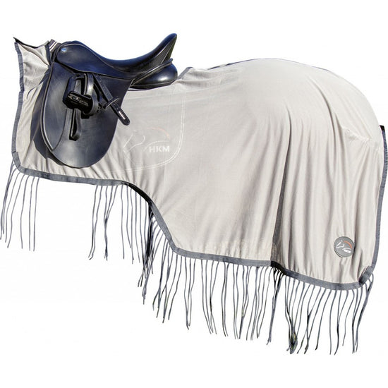 fly sheet with fringes in silver colour