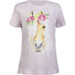 Kinder T-Shirt Flower Horse